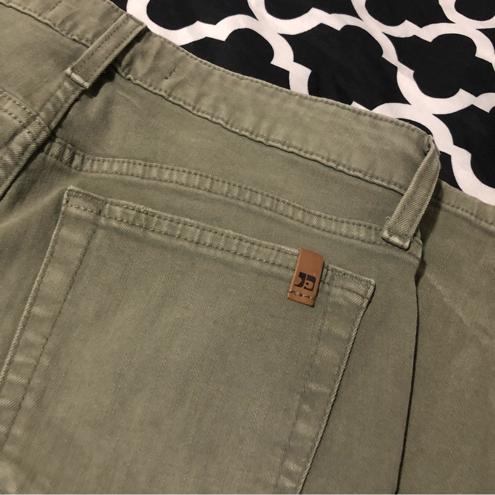 Joe's L34310 Women's The Icon Mid Rise Skinny Raw Hem Green Ankle Jeans Size 27 - Picture 2 of 9
